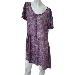 Vintage flowy baby doll dress